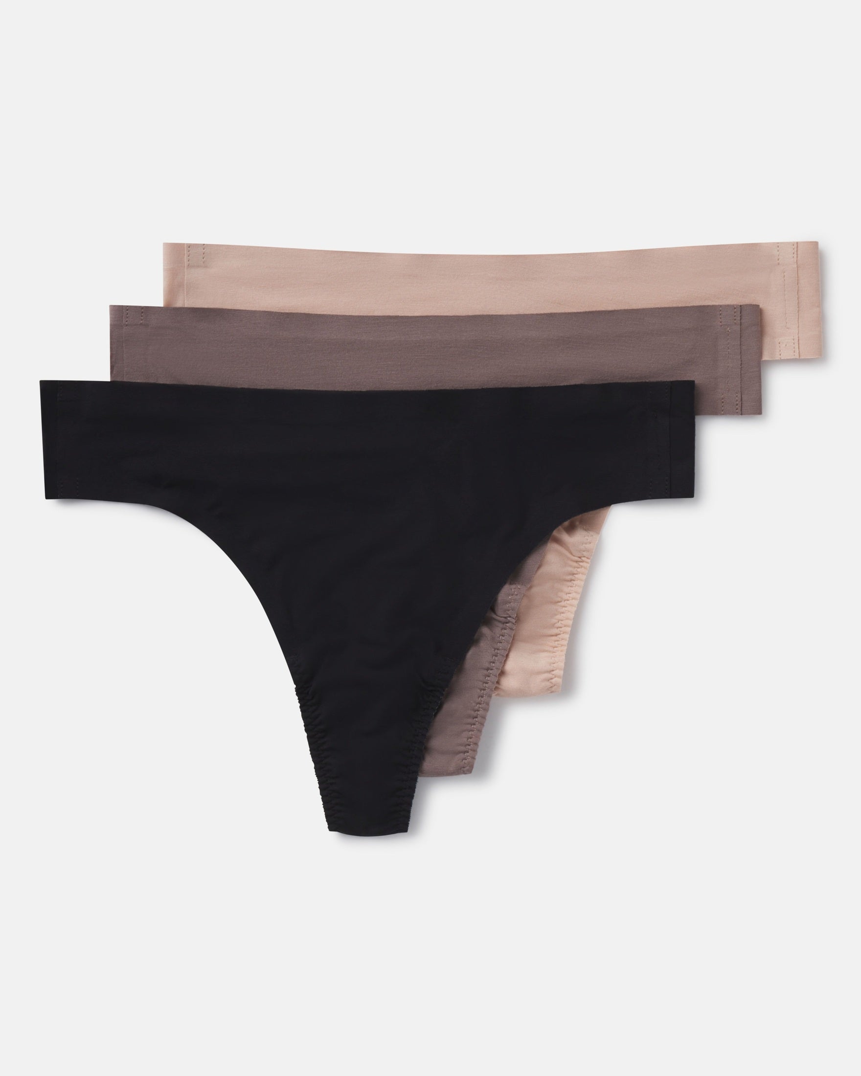 Experience Ultimate Comfort: SPANXsmoothâ„¢ Fit-To-You Modal Thong 3-Pack Box