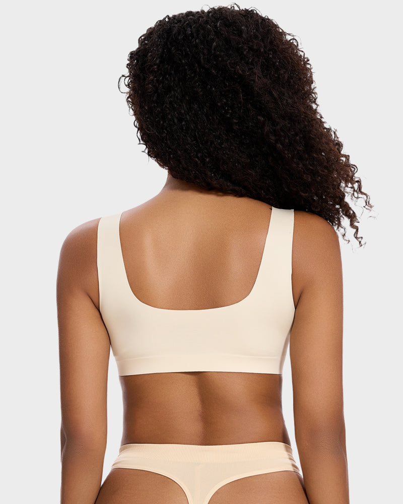 5D Shaping Wireless Bra with Lace Front Closure – Ultimate Comfort and Style