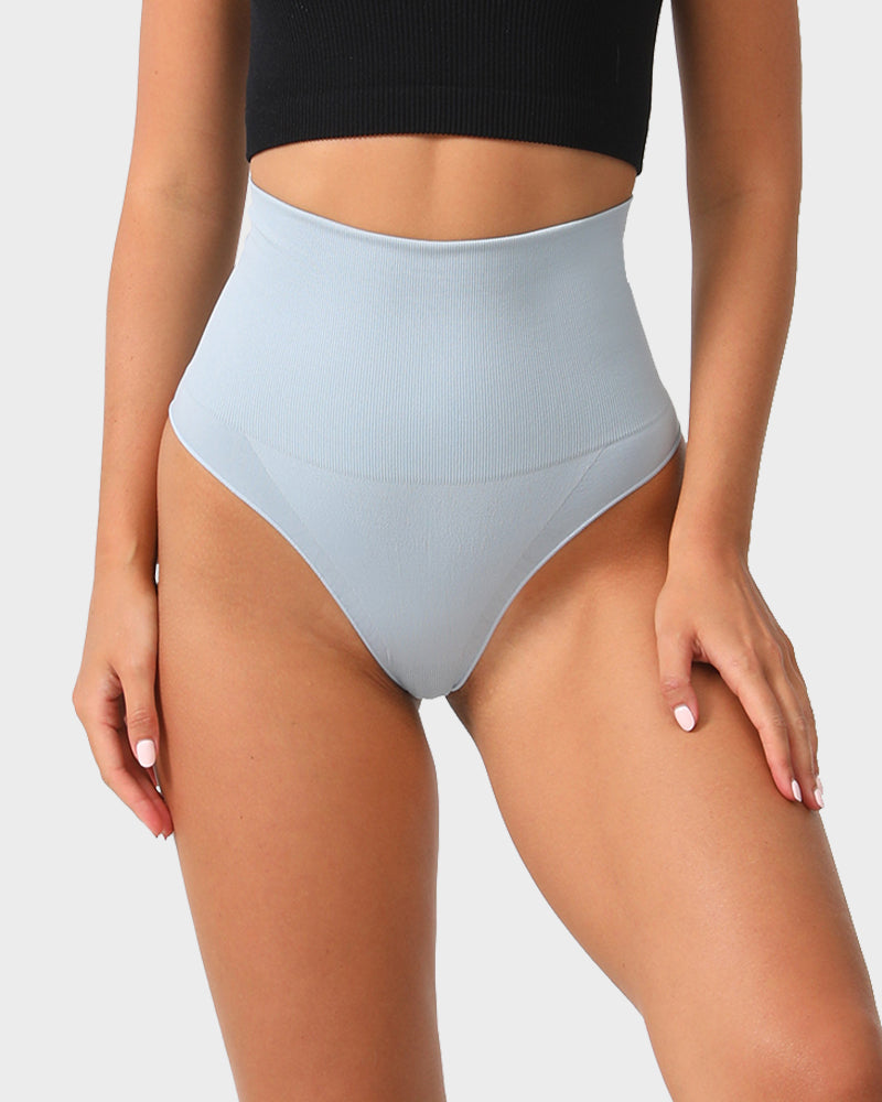 Luxurious Ultra High-Waist Seamless Thong with Tummy Control