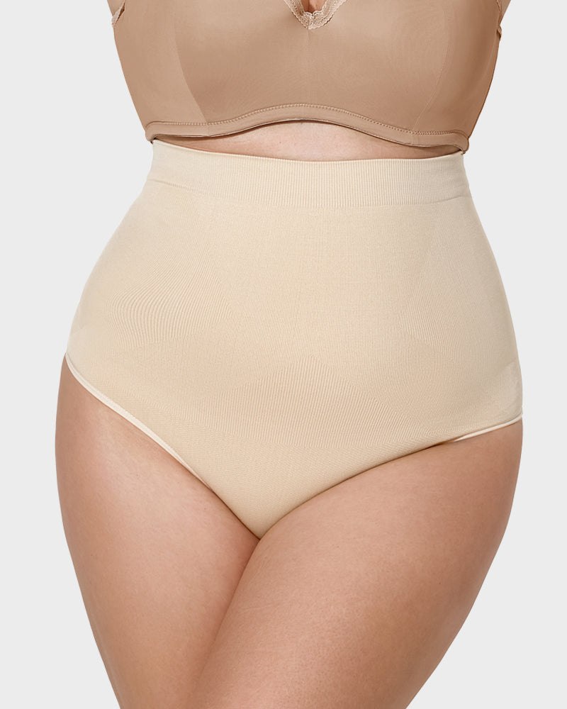 Sculpting High Waist Tummy Control Thong - Set of 2