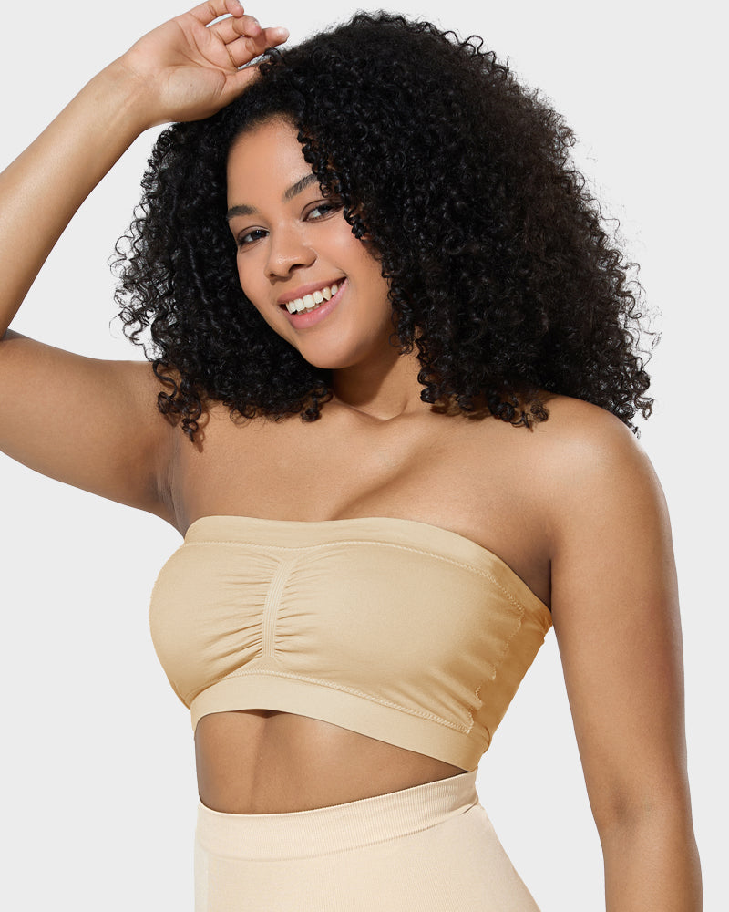 Ultimate Comfort Strapless Bandeau Bra β No Padding, Just Pure Style!