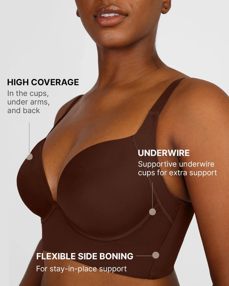 Ultimate Longline Underwire Push-Up Bra for a Flawless Silhouette