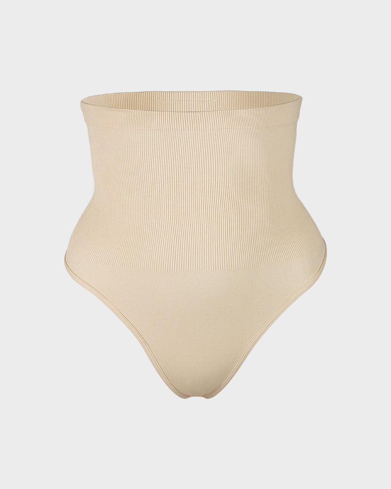 Sculpting High Waist Tummy Control Thong - Set of 2
