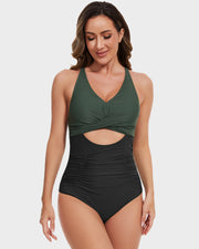 Sleek Push Up Tummy Control One Piece Swimsuit for a Flattering Fit