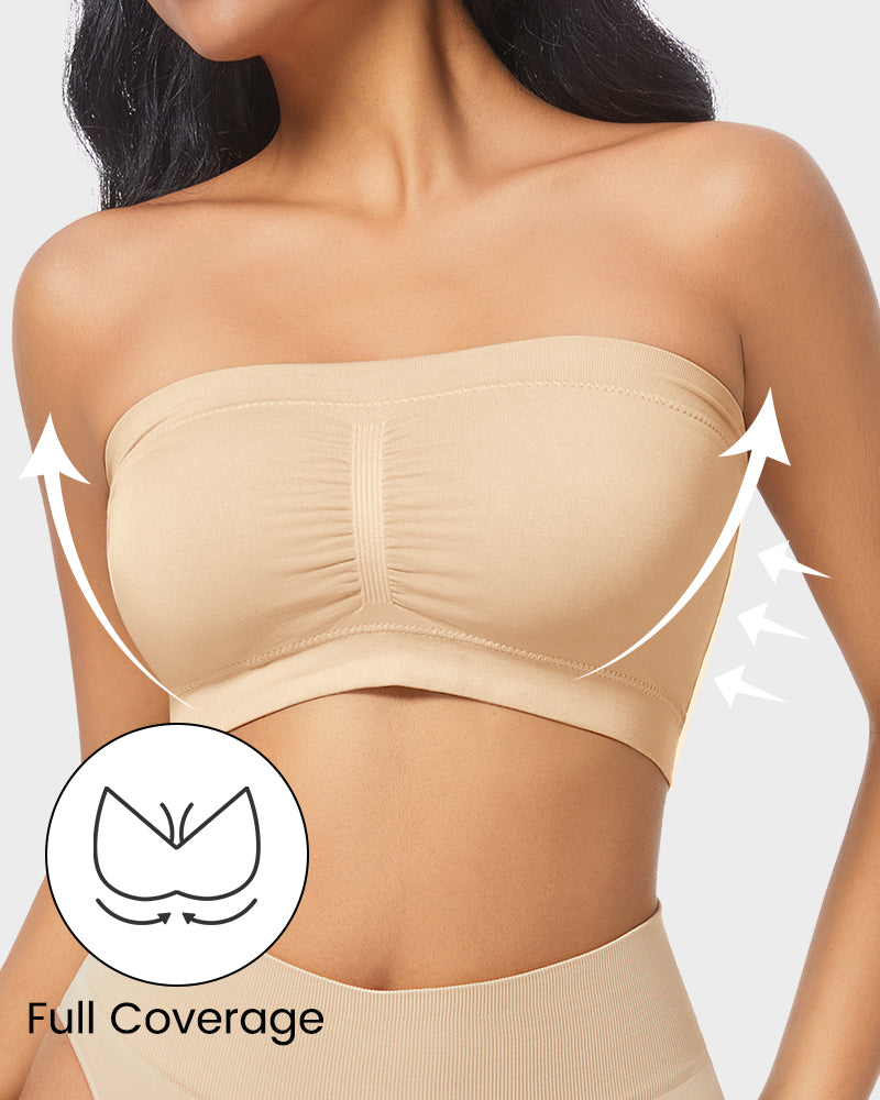 Ultimate Comfort Strapless Bandeau Bra β No Padding, Just Pure Style!