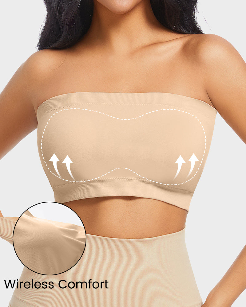 Effortless Comfort Padded Strapless Bandeau Bra