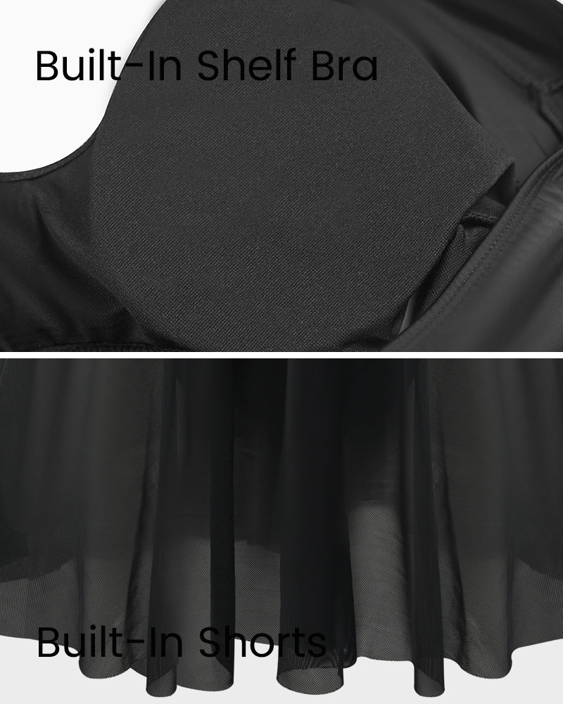 Chic Plus Size Ruffle Swimdress for Ultimate Coverage