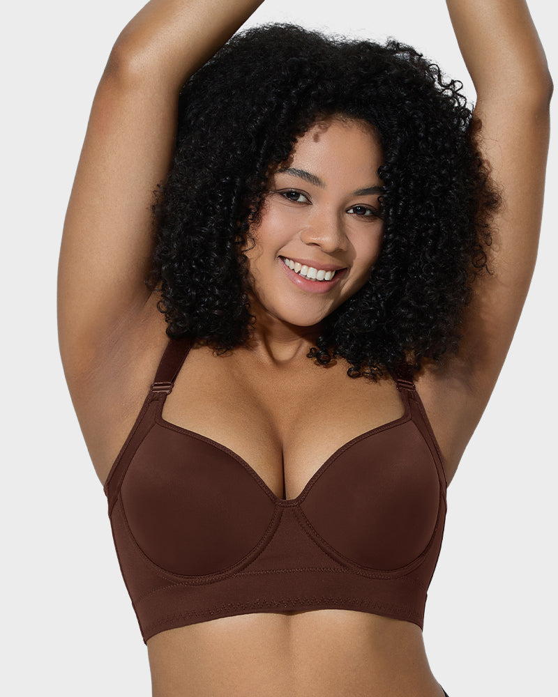 Seamless Comfort Back Smoothing Underwire Push-Up Bra