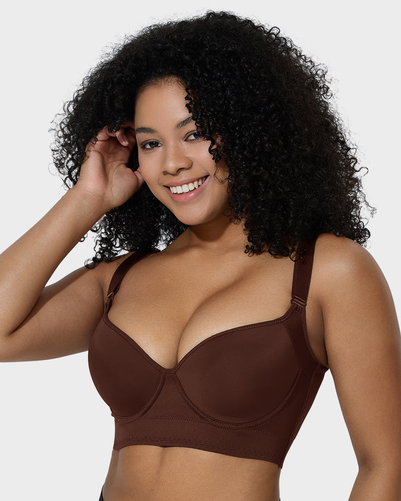 Seamless Comfort Back Smoothing Underwire Push-Up Bra