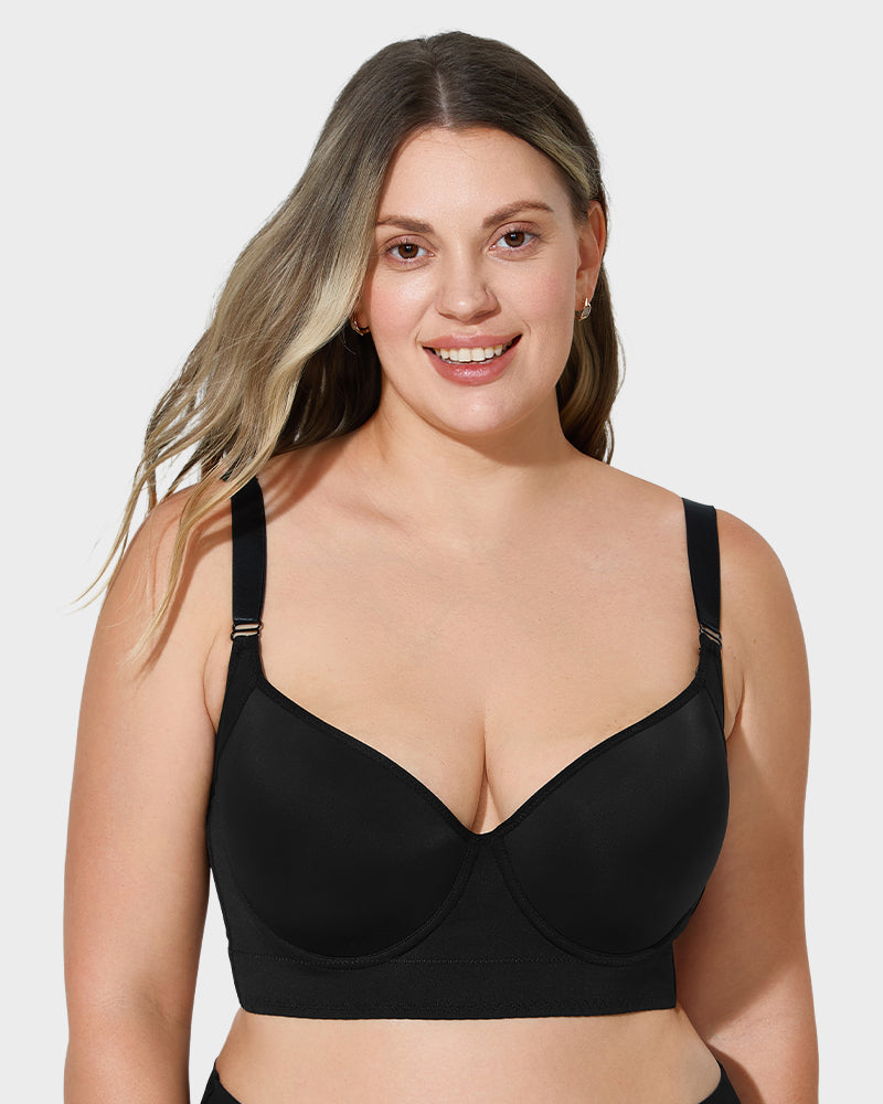 Seamless Comfort Back Smoothing Underwire Push-Up Bra