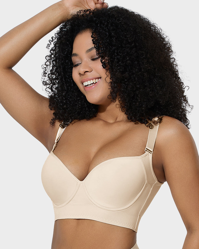 Seamless Comfort Back Smoothing Underwire Push-Up Bra