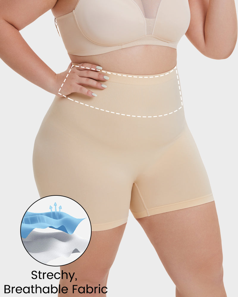 Sculpt and Shape High-Waisted Firm Control Shorts by SheCurve®