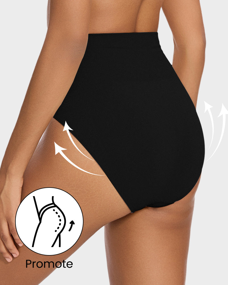 Slimming Mid-Waist Tummy Control Shaping Briefs - Set of 2