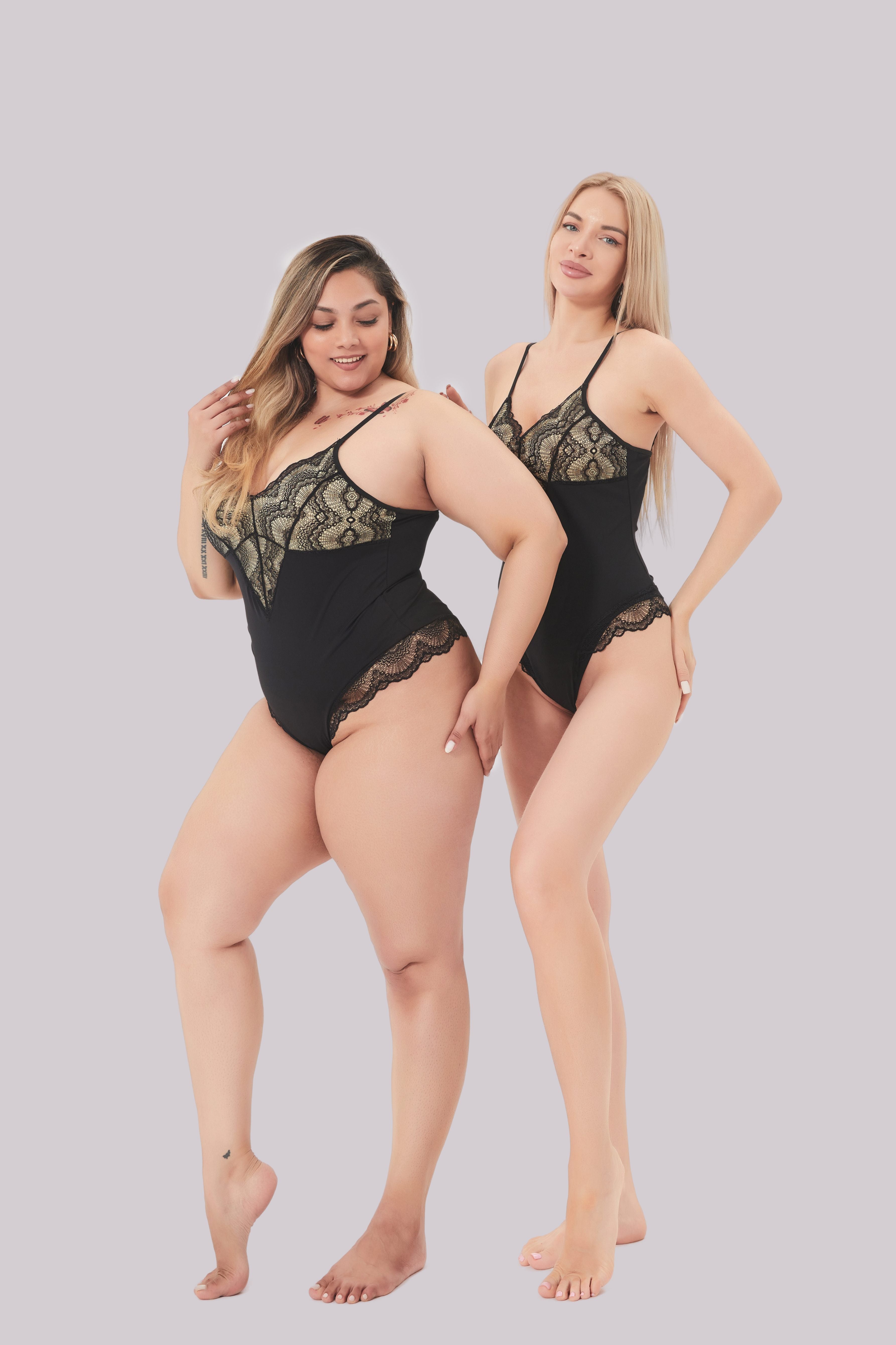 Comfit™ Rosaline - Elegant Lace Shaping Bodysuit for a Flawless Silhouette