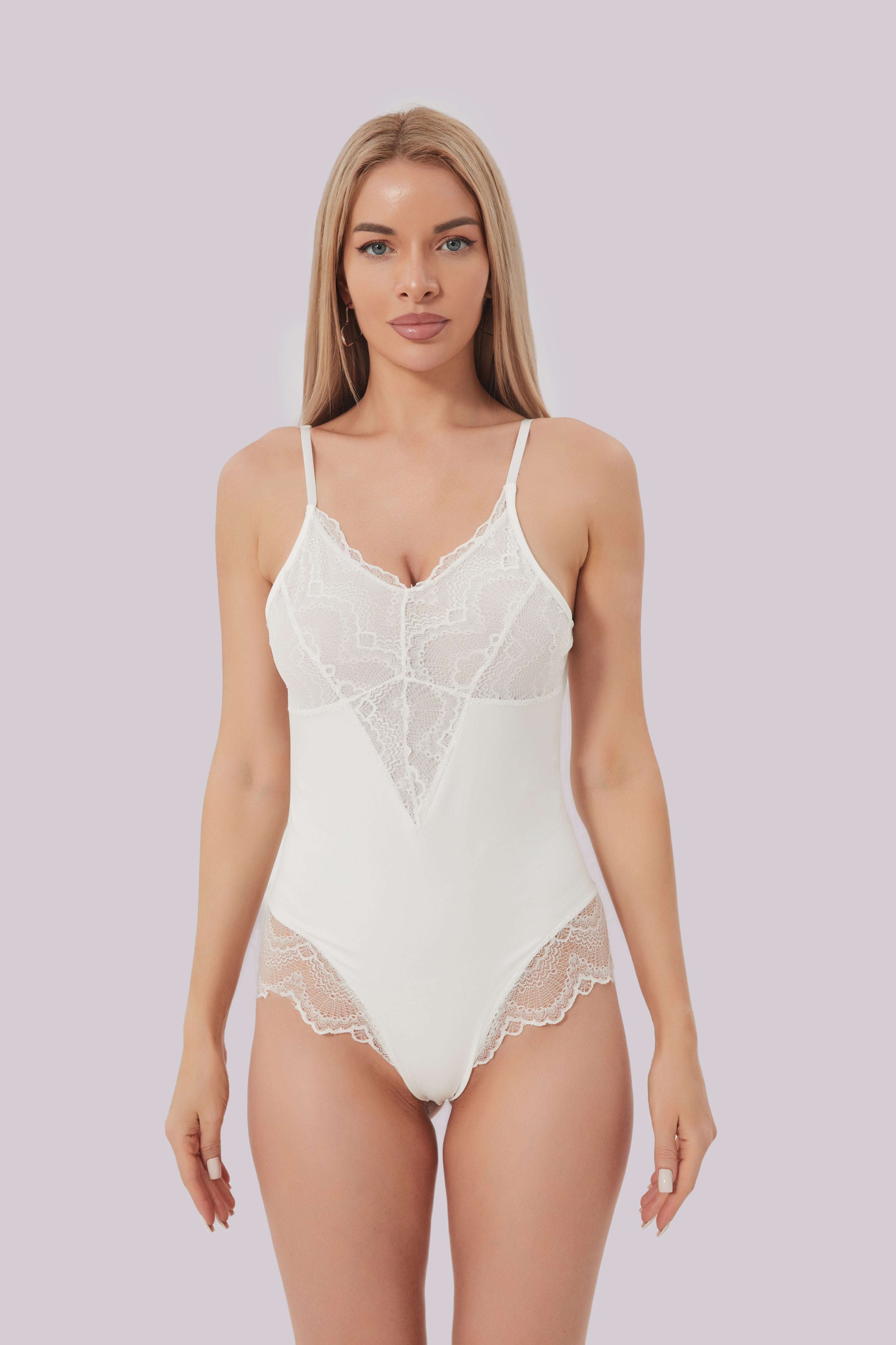 Comfit™ Rosaline - Elegant Lace Shaping Bodysuit for a Flawless Silhouette