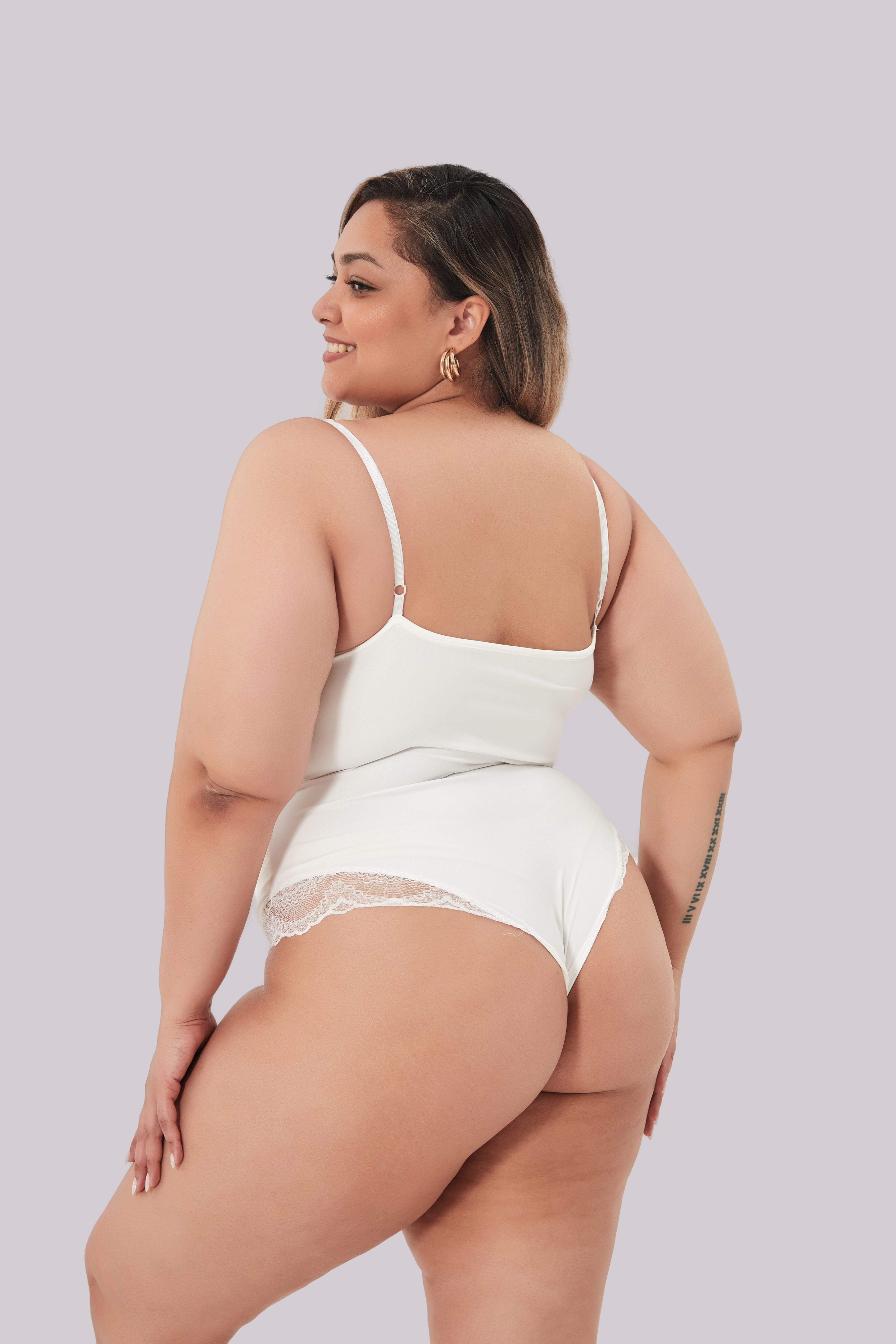 Comfit™ Rosaline - Elegant Lace Shaping Bodysuit for a Flawless Silhouette