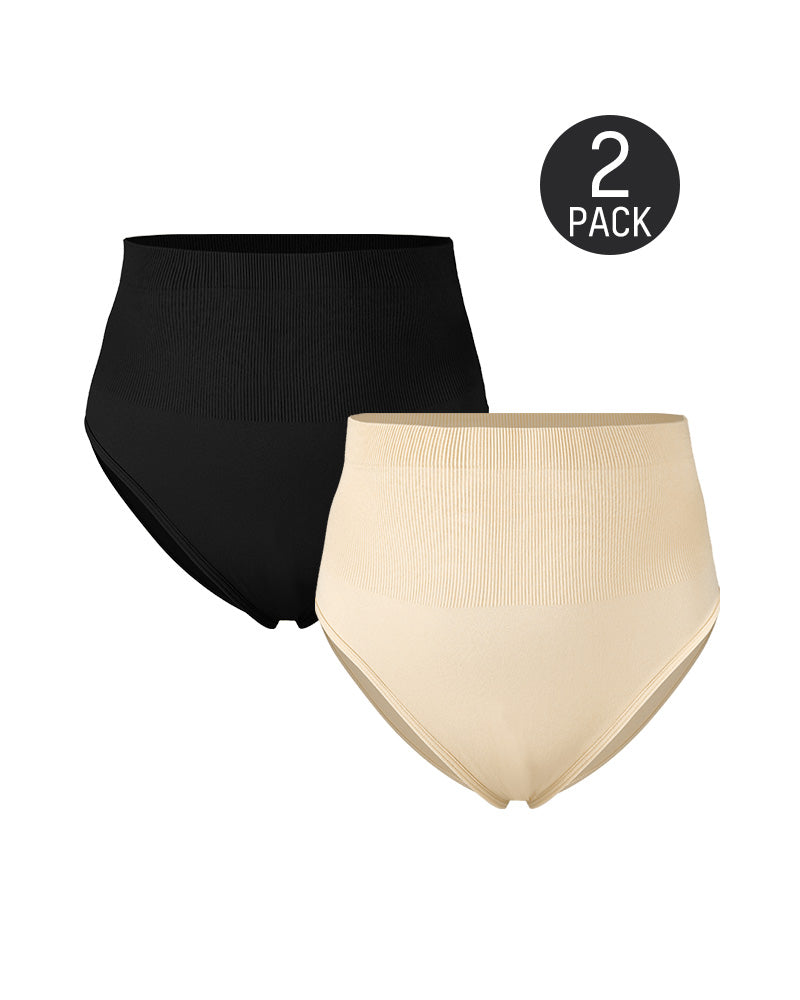 Slimming Mid-Waist Tummy Control Shaping Briefs - Set of 2