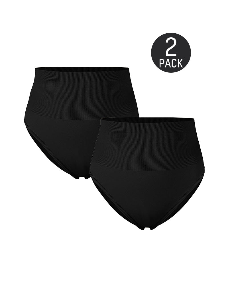Slimming Mid-Waist Tummy Control Shaping Briefs - Set of 2