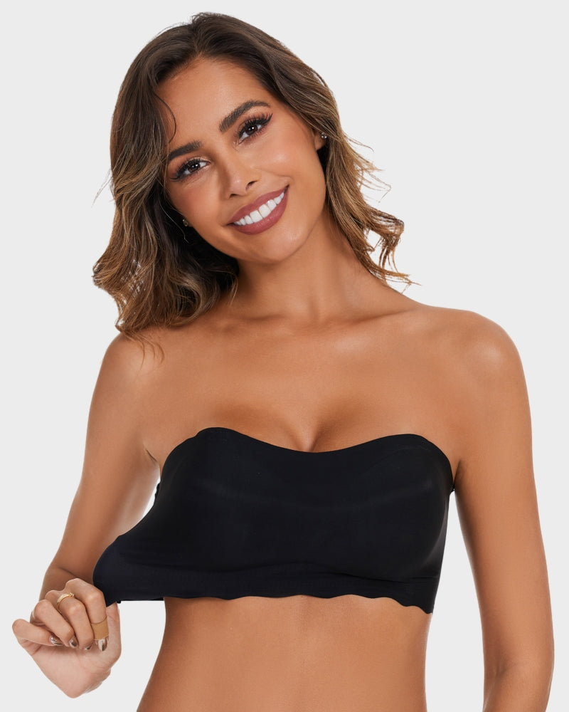Ultimate Strapless Invisible Push-Up Bra for All-Day Lift and Comfort