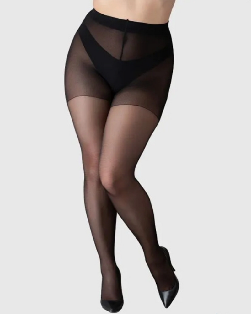 Ultimate Comfort Plus Size Sheer Tights Collection (5-Pack)