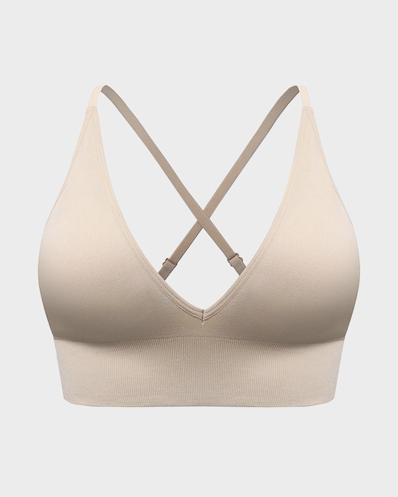 Ultimate Comfort Deep V Wireless Sports Bra Duo (2 Pack)