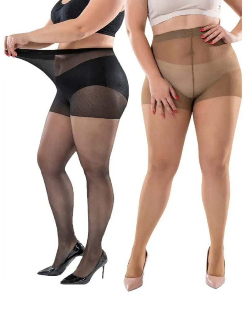Ultimate Comfort Plus Size Sheer Tights Collection (5-Pack)
