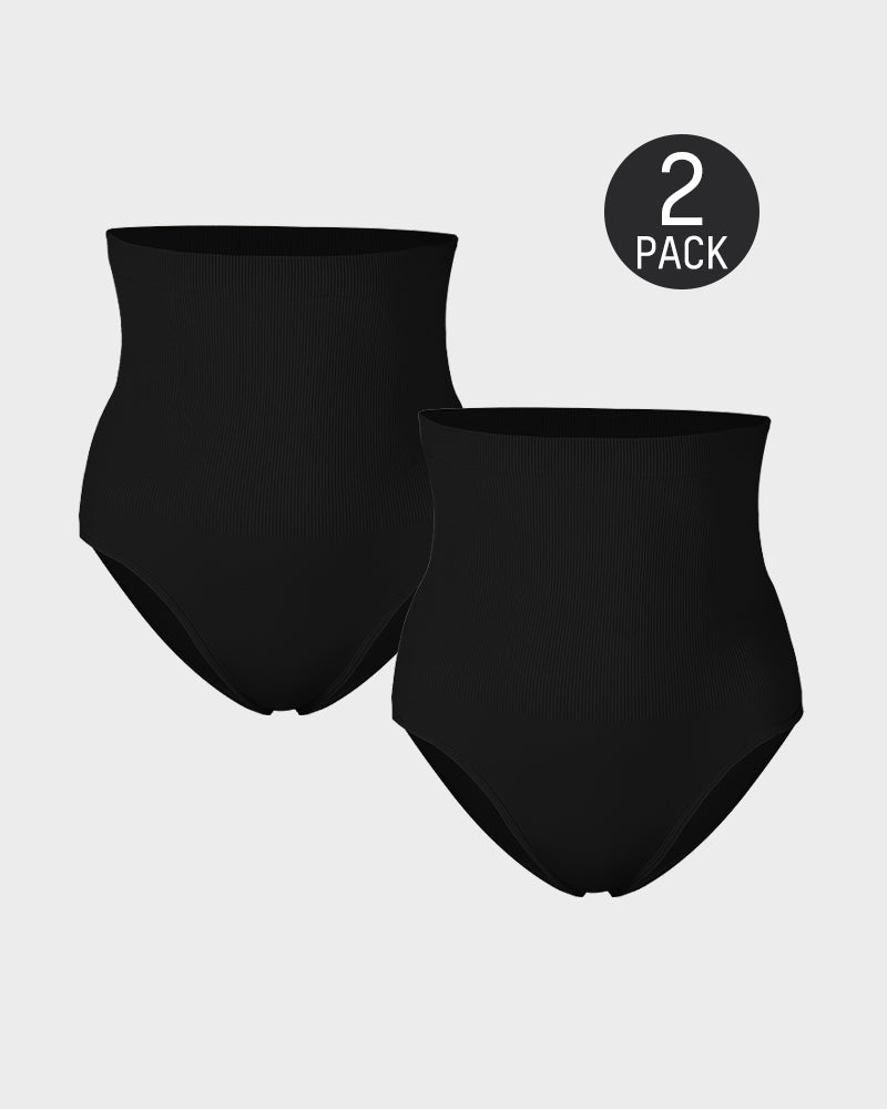 Ultraluxe High Waist Shaping Briefs with Tummy Control - Set of 2