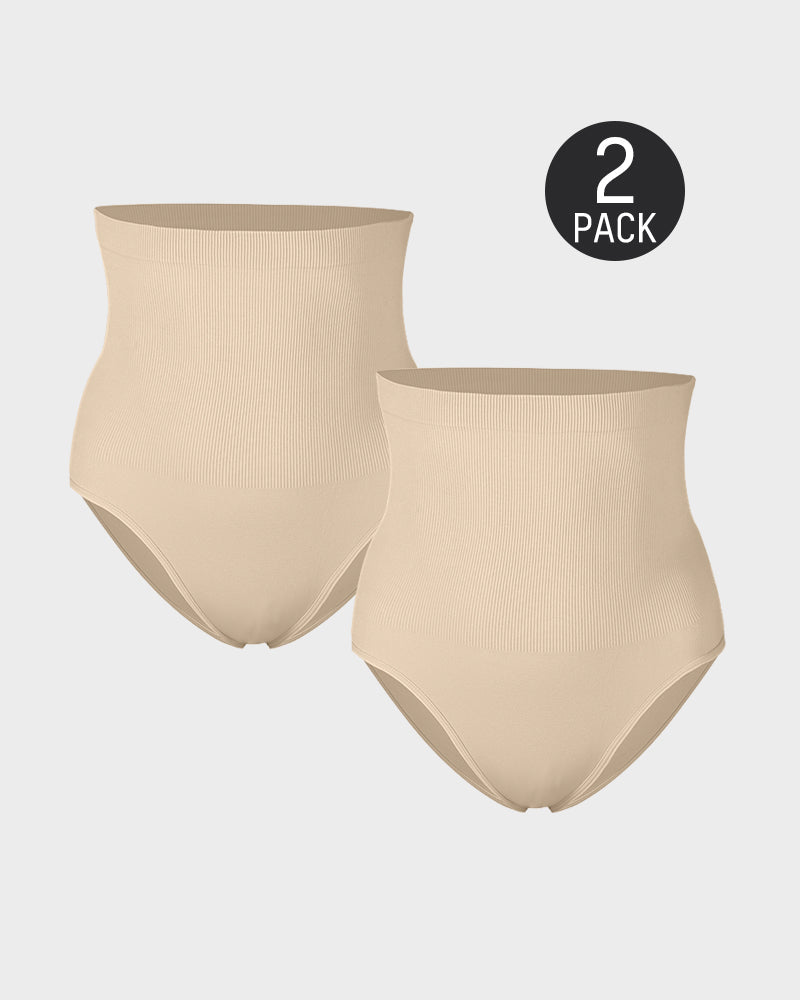 Ultraluxe High Waist Shaping Briefs with Tummy Control - Set of 2