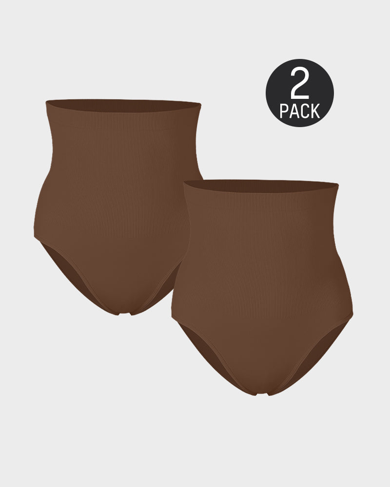 Ultraluxe High Waist Shaping Briefs with Tummy Control - Set of 2