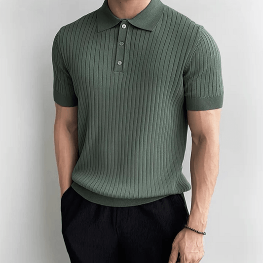 Polo Côtelé Élégant pour Homme - Confort et Style Inégalés
