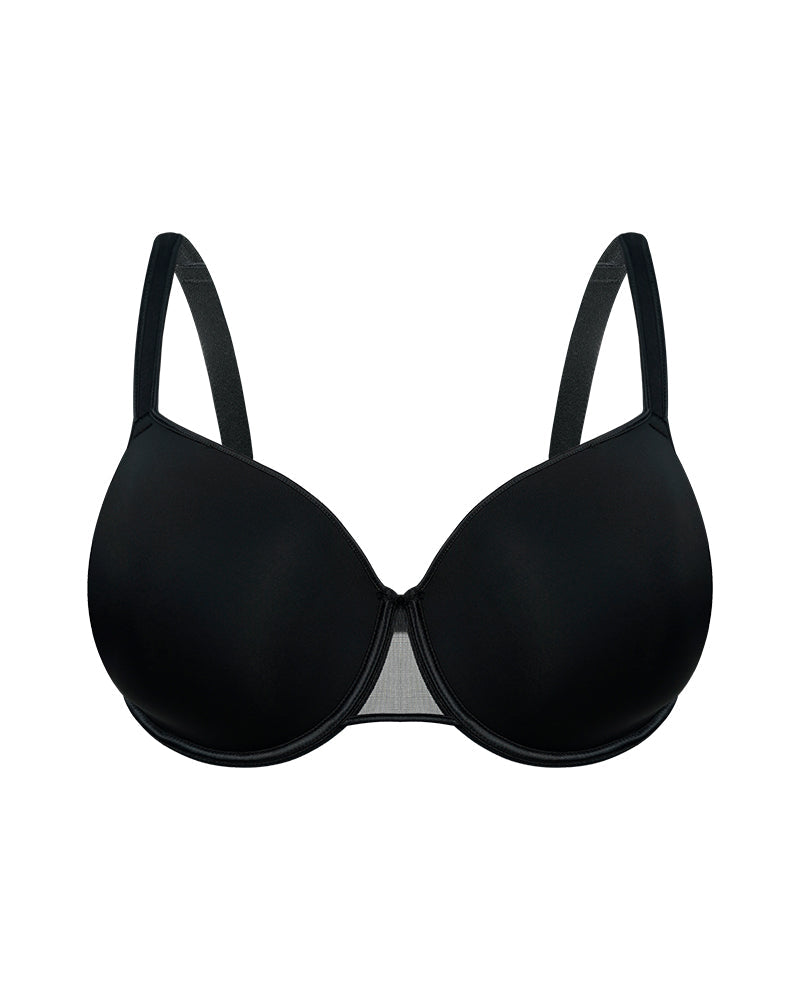 Ultimate Comfort Full Coverage Mesh Bra with Molded Cups and Underwire