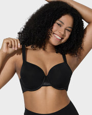 Ultimate Comfort Full Coverage Mesh Bra with Molded Cups and Underwire