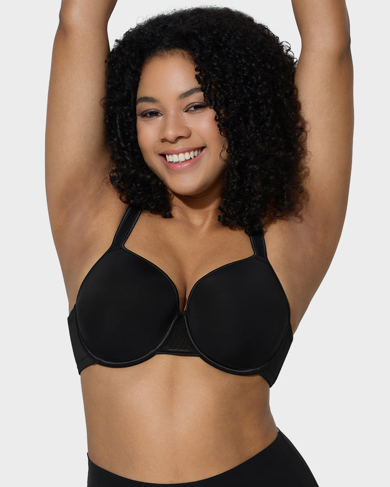 Ultimate Comfort Full Coverage Mesh Bra with Molded Cups and Underwire