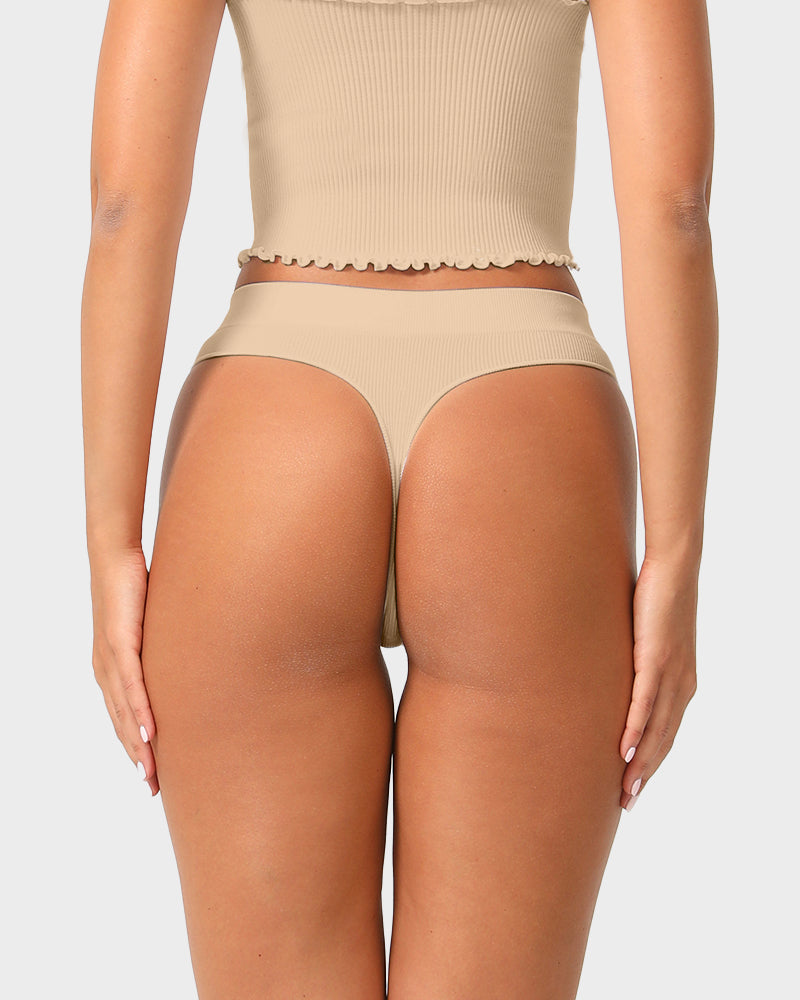Ultimate Comfort Seamless Low-Rise Thong for Everyday Wear
