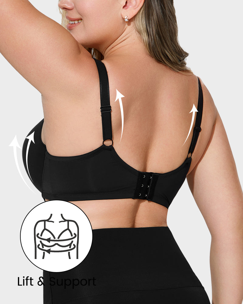 Ultimate Comfort Full Coverage Mesh Bra with Molded Cups and Underwire