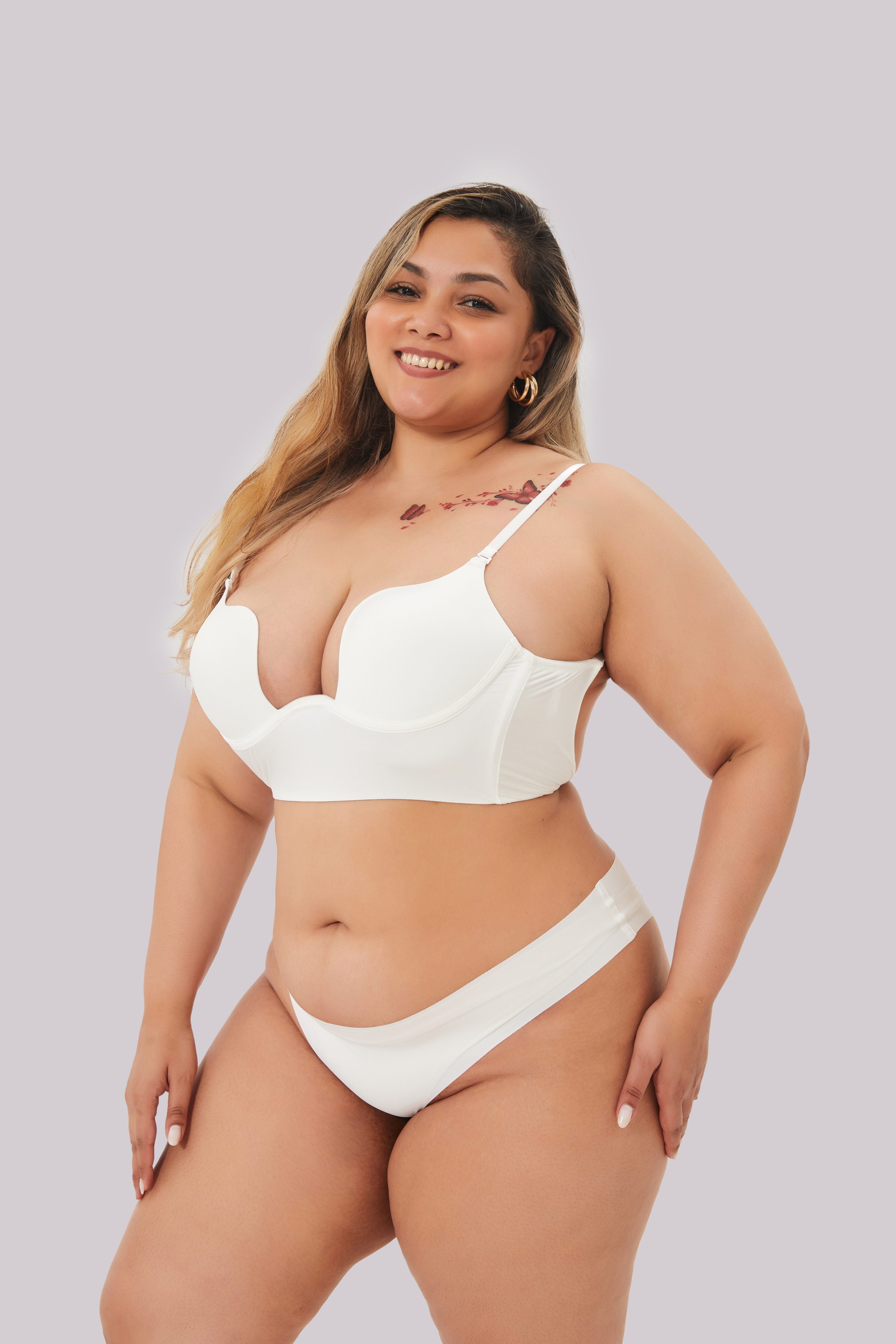 Comfit™ Ivy - Stylish Low Cut & Backless Invisible Bra for Ultimate Comfort