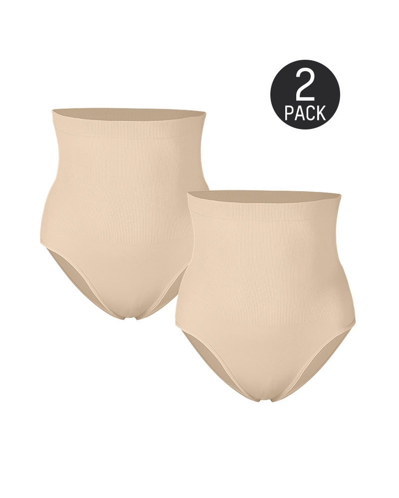 Ultraluxe High Waist Shaping Briefs with Tummy Control - Set of 2