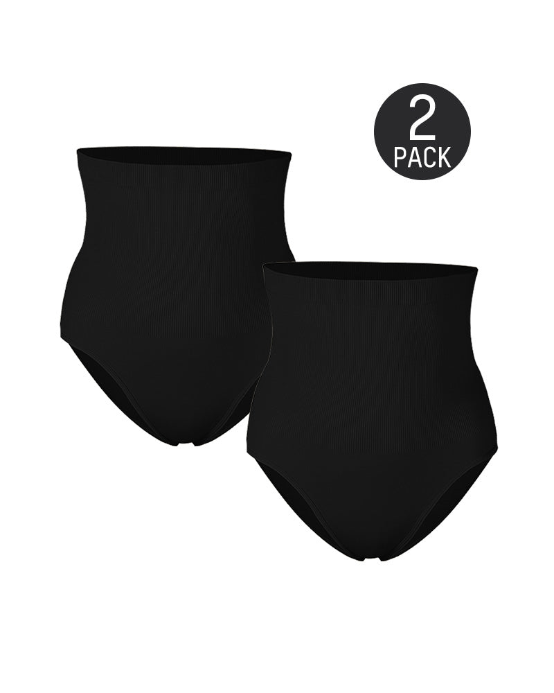 Ultraluxe High Waist Shaping Briefs with Tummy Control - Set of 2