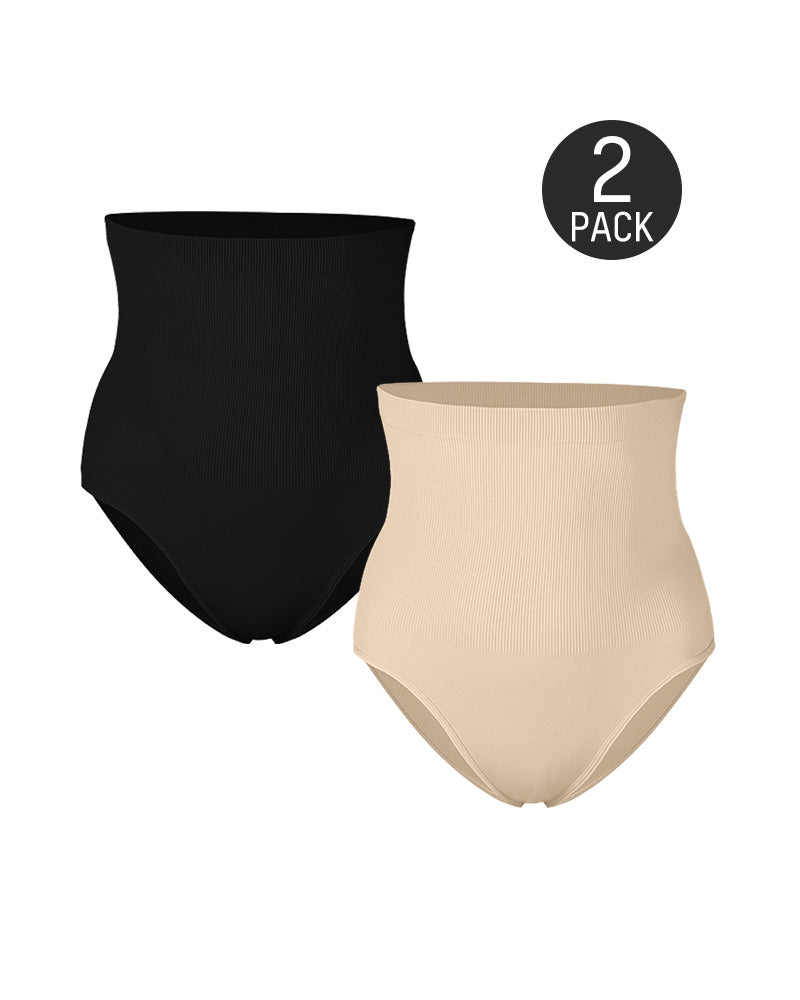Ultraluxe High Waist Shaping Briefs with Tummy Control - Set of 2